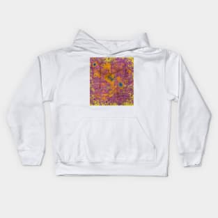 Random textured growth in a vibrant world Kids Hoodie